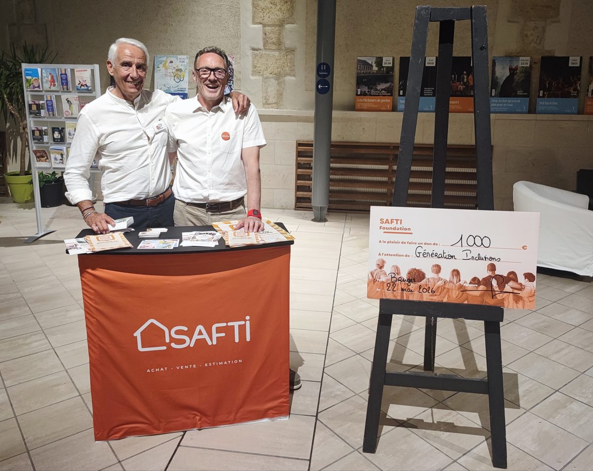 Remise du chèque SAFTI Foundation